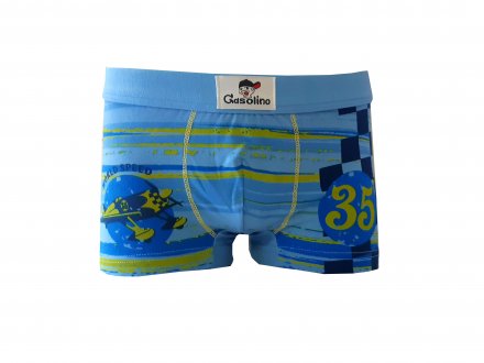 Gasolino boxerky chlapecké s letadlem 1675 světle modré